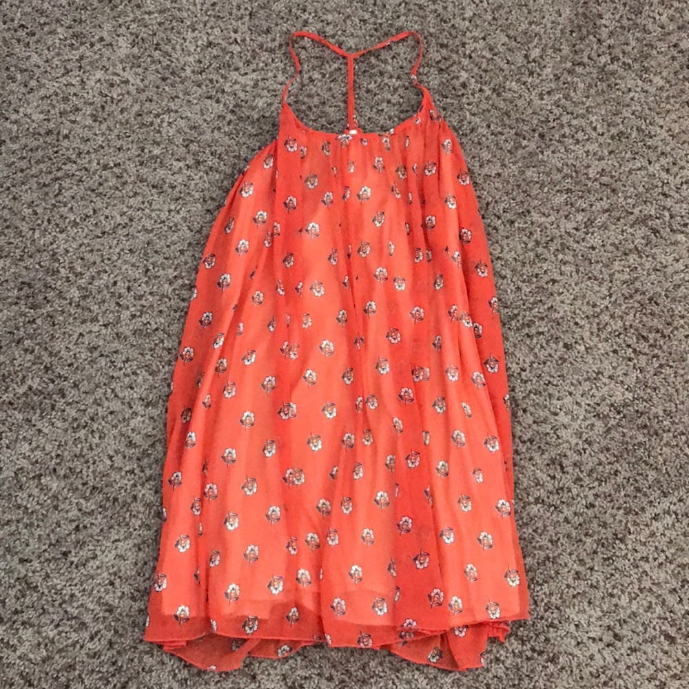Abercrombie Orange Floral Dress